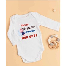 Lupi Annaneye Hediye Isimli Zıbın Annane Oluyorsun Yazılı Bebek