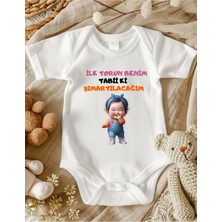 Lupi Eğlenceli Yazılar Bebek Body Zıbın %100 Pamuk Kız Zıbın