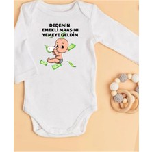 Lupi Dede Yazılı Bebek Dedeye Hediye Dede Baskılı Zıbın