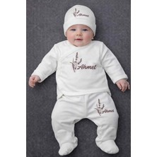 Lupi 5 Parça Çiçekli Yenidoğan Set Unisex % 100 Pamuk Kişiye Özel Tasarım