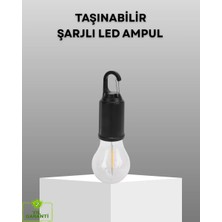 Şarjlı Kancalı LED Lamba – Kamp, Balkon ve Acil Durum Işığı Midastech