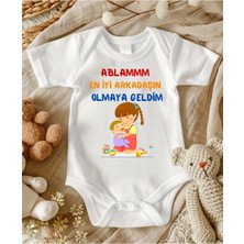 Lupi Abla Oldum Yazılı Bebek Isimli Zıbın Isimli Hastane Çıkışı