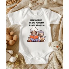 Lupi Unisex Bebek Zıbın Anneanne Yazılı 3 Ay İçin Özel Tasarım Hediyelik