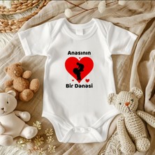 Lupi Ana & Ata Yazılı Körpə Bodisi – Adla Fərdiləşdirilmiş 100% Pambıq Körpə Geyimi
