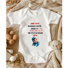 Lupi Yazılı Zıbın Hediye Yenidoğan Anne Baba Hala Yenge Amca Dayıya