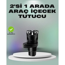 Araba Çift Bardak Tutucu 360° Dönebilen Ikisi Bir Arada Ayarlanabilir Midastech