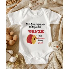 Lupi Teyze Yazılı Zıbın Hediye Yenidoğan Anne Baba Hala Yenge Amca Dayıya