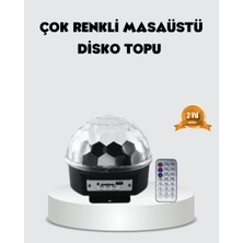 MidasTech Rgb LED Disko Topu Projektör – Ev Partileri, Doğum Günleri ve Eğlence Için Işık Şovu Mida