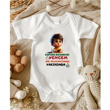 Lupi Yenge Yazılı Erkek Zıbın Body %100 Pamuk