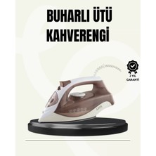 Buharlı Ütü 2200W Seramik Taban 300 ml Kahverengi Dikey Ütüleme Midastech