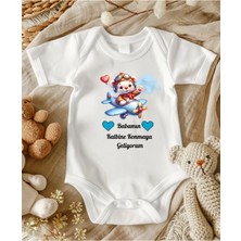 Lupi Baba Yazılı Zıbın Hediye Yenidoğan Anne Baba Hala Yenge Amca Dayıya