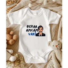 Lupi Amca Yazılı Zıbın Hediye Yenidoğan Anne Baba Hala Yenge Amca Dayıya