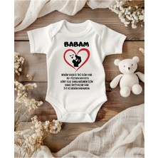 Lupi Baba Yazılı Bebek Zıbın Isimli Bebek Babaya Hediye Baba Oluyorsun Yazılı