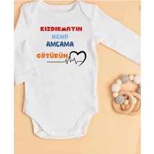 Lupi Amca Yazılı Bebek Body Zıbın %100 Pamuk