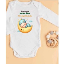 Lupi Annaneye Hediye Isimli Zıbın Annane Oluyorsun Yazılı Bebek