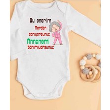 Lupi Annaneye Hediye Isimli Zıbın Annane Oluyorsun Yazılı Bebek