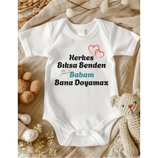 Lupi Yazılı Bebek Body Zıbın %100 Pamuk