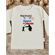 Lupi Yazılı Bebek Body Zıbın %100 Pamuk