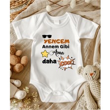 Lupi Amca Yazılı Bebek Body Zıbın %100 Pamuk