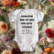 Lupi Baba Baskılı Bebek Zıbın Isimli Bebek Kişiye Özel