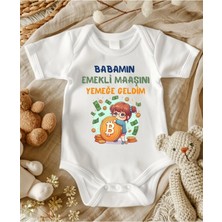 Lupi Baba Yazılı Zıbın Hediye Yenidoğan Anne Baba Hala Yenge Amca Dayıya