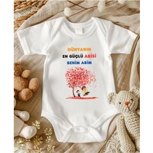 Lupi Abi Yazılı Zıbın Hediye Yenidoğan Anne Baba Hala Yenge Amca Dayıya