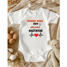 Lupi Yazılı Bebek Body Zıbın %100 Pamuk