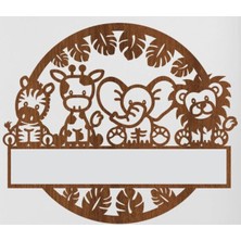 Lupi Isimli Ahşap Kapı Süsü Isimli Bebek Odası