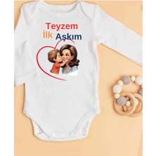 Lupi Teyze Yazılı Bebek Body Zıbın %100 Pamuk