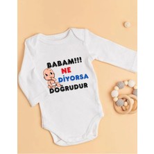 Lupi Isimli Bebek Baba Yazılı Zıbın Babaya Hediye