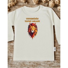 Lupi Yazılı Bebek Body Zıbın %100 Pamuk