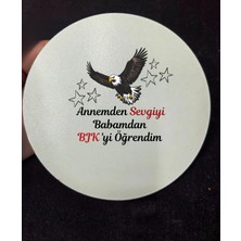 Lupi Taraftar Temalı Yazılı Ahşap Kapı Süsü