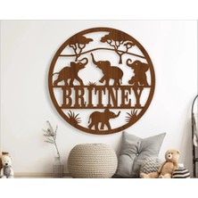 Lupi Isimli Ahşap Kapı Süsü Isimli Bebek Odası