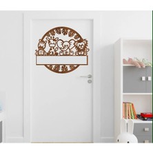 Lupi Isimli Ahşap Kapı Süsü Isimli Bebek Odası