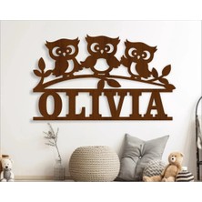 Lupi Isimli Ahşap Kapı Süsü Isimli Bebek Odası