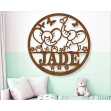 Lupi Isimli Ahşap Kapı Süsü Isimli Bebek Odası