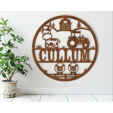 Lupi Isimli Ahşap Kapı Süsü Isimli Bebek Odası