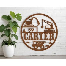 Lupi Isimli Ahşap Kapı Süsü Isimli Bebek Odası