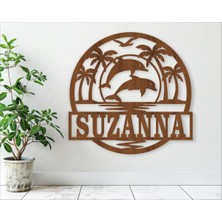 Lupi Isimli Ahşap Kapı Süsü Isimli Bebek Odası