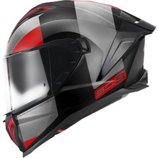 Givi 50.3 Vısıon Kapalı Motosiklet Kaskı Siyah - Titanyum - Kırmızı