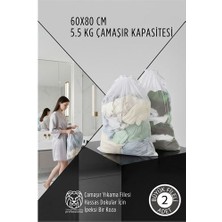 Premium Hassas Dokunuş: 2'li Lüks Çamaşır Yıkama Filesi Seti - Giysi Koruma Sanatı 60X80 cm