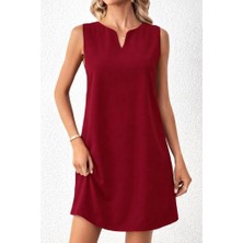 Arben Boutique Kadın Askılı V Yakalı Mini Ithal Krep Elbise
