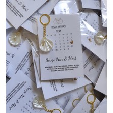 Umut Hediyecilik 10 Adet Nişan Hediyelikleri Incili Anahtarlık