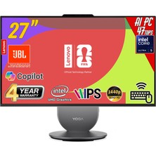 Lenovo Yoga 27IPH11 Intel Core U5-325 32GB 1tb 27 Pivot Qhd Freedos Gri Aı-Powered Aıo  Bilgisayar