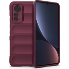 Magicool Xiaomi Mi 12 Lite Kılıf Optimum Silikon - Bordo