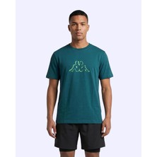 Kappa Logo Marino Erkek Petrol Yeşili Regular Tişört