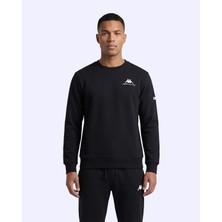 Kappa Talie Crewneck Erkek Siyah Sweatshirt