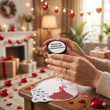 Atölye Mila Anneler Günü  Özel Kırmızı Elbiseli Tasarım Boş Krem Kutusu Konsept Hediyelik 10'lu