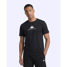 Kappa Fontado Tee Erkek Siyah Regular Tişört