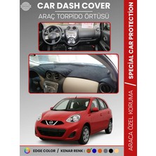 E-BİZ Nissan Micra March (2010-2016) Torpido Örtüsü Premium Kalite Torpido Koruma Araca Özel Uv Koruma